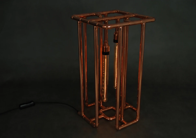 CAGE Copper Lamp